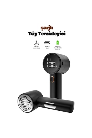 Yeni Nesil Şarjlı Tüy Toplayıcı Tiftik Temizleyici- 3 Mod,1200 Mah 2 Adet Bıçak Ve Kılıf Hediye Çok Renkli