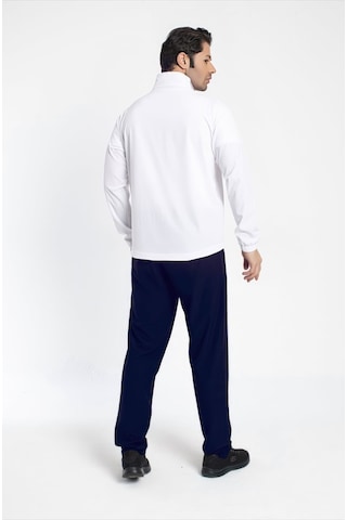Crozwise 1242-08 Lycra Armüllü Erkek Eşofman Takım Beyaz