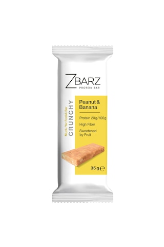 Zbarz Crunchy Muzlu Yer Fıstıklı Proteinli Bar 12 x 35 G