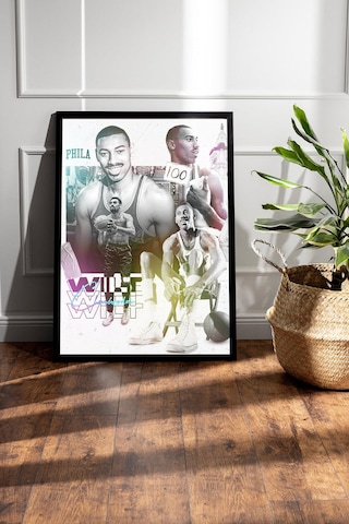 Wilt Chamberlain Çerçeveli Tablo - Basketbol Nba Posteri Tablo