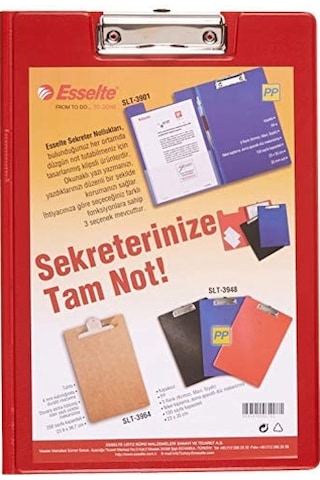 Esselte Sekreter Notluğu, Kapaklı, Kırmızı, 39011525