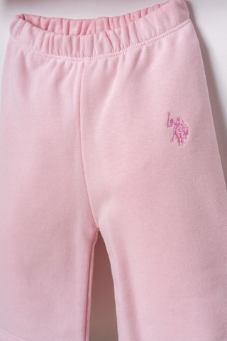 U.S. Polo Assn. Nakışlı Kız Bebek Pembe Uzun Kol Pijama Takım Usb3246-c-v2 Usb3246-c-v2