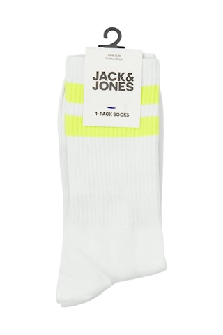 Jack & Jones Erkek Çorap 12250739 Beyaz-yeşil Beyaz - Yeşil