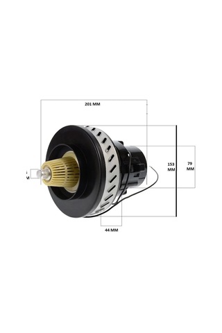 Elektrikli İle Uyumlu Süpürge Motoru Srv57 Seperatörlü Tek Fanlı Bakır Sargılı Libella 1200 W