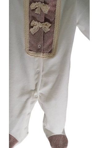 Dantel Detaylı Lüx Kız Bebek Kadife Tulum Çok Renkli