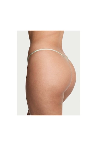 Victoria's Secret Twinkle Silver Dantelli V-string Külot Fildişi