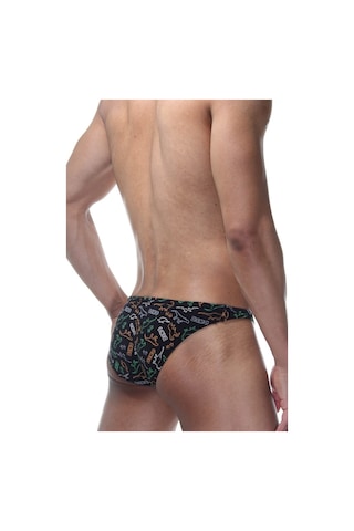 Darkzone Dinazor Desenli Erkek Slip - Dzn6442 Siyah