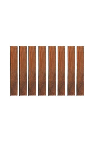 Bare-wf2012 Ez Döngü Uçları Yan Kesim Parça Kenetlenmiş Zemin Sert Tik Ağacı, 8 Pim, Kahverengi, 7 Ft