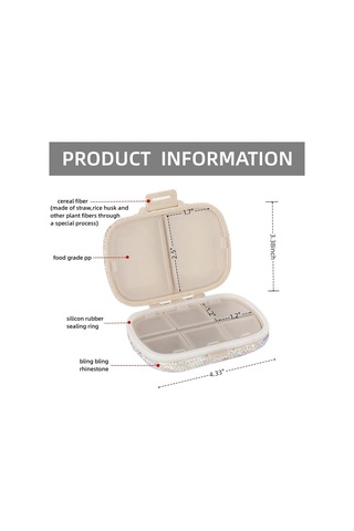 Likeable Günlük Vitamin Organizatör, Taşınabilir Hap Kutusu Seyahat, Ilaç Hap Kutuları Konteynerler Şişe, Çanta Için Küçük Hap Tutucu Taşıyıcı, Sevimli Ilaç Dağıtıcı Yardımcıları-7584