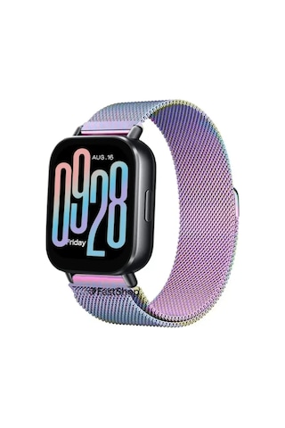 Xiaomi Redmi Watch 5 Active / Watch 5 Lite Uyumlu 22mm Örgü Metal Hasır Manyetik Akıllı Saat Kordonu