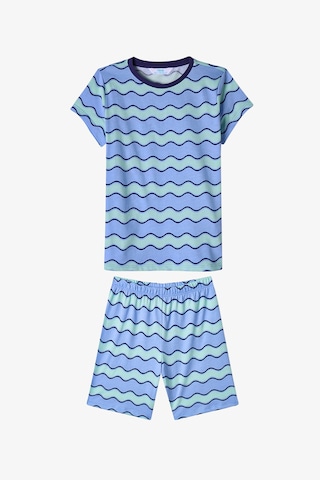 Penti Mavi Erkek Çocuk Blue Waves Pamuklu 2'li Pijama Takımı