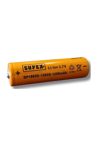 Belirtilmemiş Sp-18650-1200 3.7v 1200mah Li-ıon Pil Başlıklı