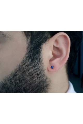 Sirius Safir Tektaş Erkek Küpesi 0823E0037