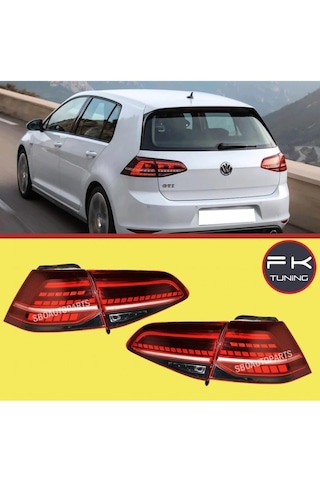Volkswagen Golf 7 Led Stop 7.5 Uyumlu Dizayn Kayar Sinyal 2013-2016