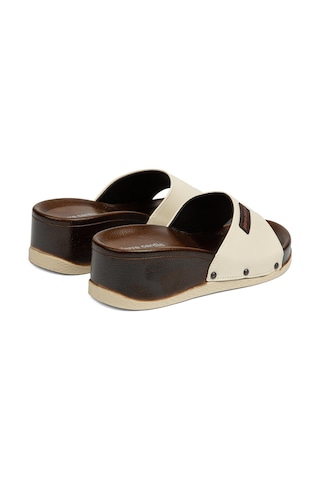 Pierre Cardin Pc-7030-3485 Krem - Kadın Terlik Krem