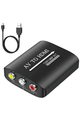 4379 Rca Av To Hdmi Çevirici 3rca Dönüştürücü Adaptör 1080p