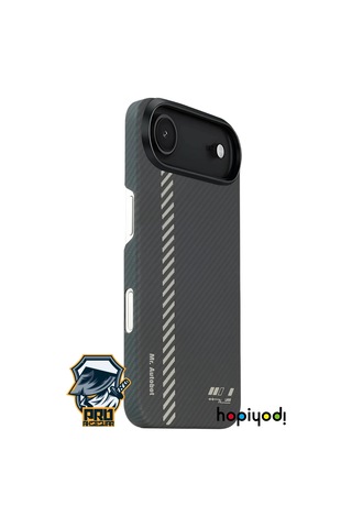 İphone Uyumlu 17 Air Kılıf M-safe Şarj 600d Güçlü Kamera Çerçeveli Pure Kevlar Fiber Turuncu-siyah Hafif İn