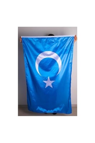 Bayrak Doğu Türkistan Milli Gönder Bayrağı Raşel Dijital Baskı 100x150 Diğer