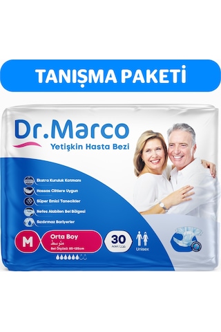 Dr. Marco Yetişkin Bel Bantlı Hasta Bezi M 30'lu