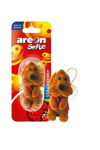 Smile Strawberry Oto Araç Kokusu Köpek Desenli Dekoratif 1 Adet