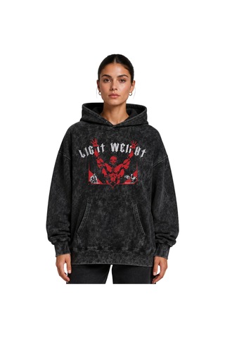 Sevbano Ronnie Coleman Fitness Gym Bodybuilding Baskılı Unisex Oversize Y Siyah