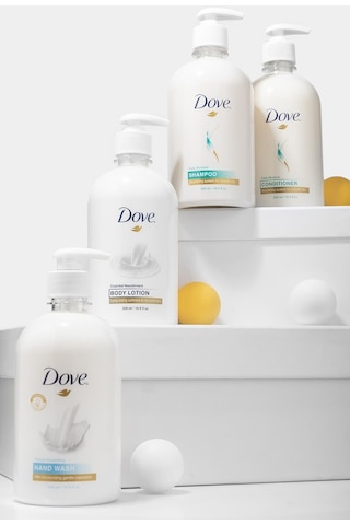 Dove Nemlendirici Şampuan 500 ML+ Saç Kremi 500 ML + Vücut Losyonu 500 ML + El Sabunu 500 ML