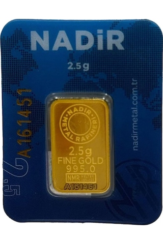 Nadir 2.5 Gram 24 Ayar Külçe Altın