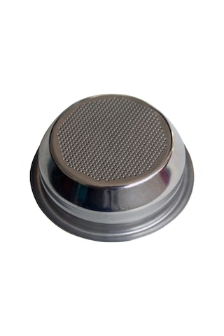 Qingmipy 58mm Paslanmaz Çelik Espresso Filtre Sepeti, Tek Duvar, 2 Fincanlık Gümüş