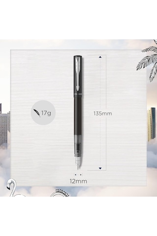 Parker Vector Xl Mat Dolma Kalem, Mat Siyah, M Uç Genel