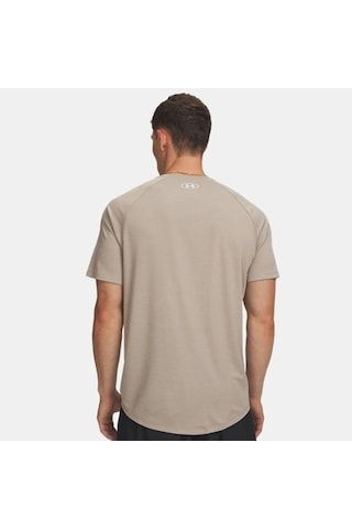 Under Armour Tech Textured Ss Erkek T-shirt 1382796-203 Vizon