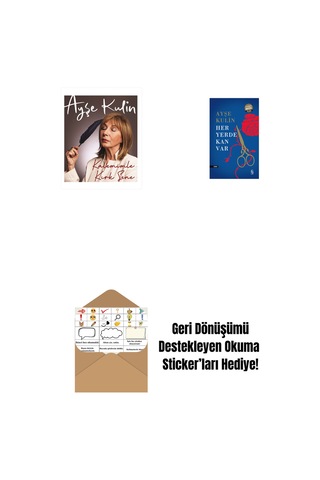Kalemimle Kırk Sene Ciltli + Her Yerde Kan Var Midi Boy + Okuma Sticker'ları