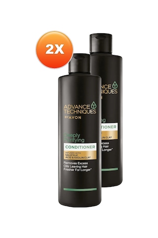 Avon Depply Purifying Yağlı Saçlar İçin Arındırıcı Saç Kremi 2 x 250 ML