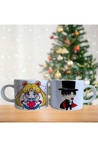 Ay Savaşçısı Ve Maskeli Şövalye Porselen Fincan Takımı 715 Beyaz