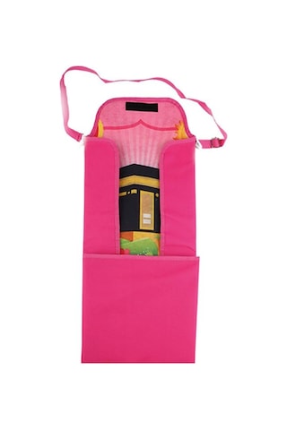 Çantaya Dönüşen Katlanabilir Çocuk Seccadesi - Pembe Pembe
