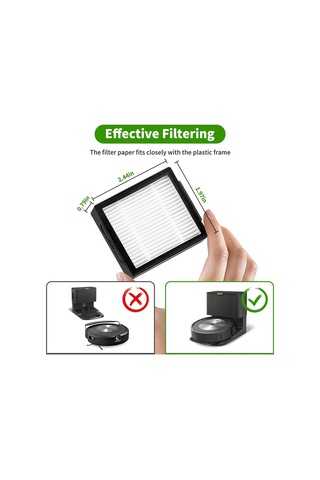 Sointeresting İrobot Roomba I1+ I7/ı7+ I3+ I4+ı6+ I8+j7+/plus E5 E6 E7, I&e Ve J Serisi Elektrikli Süpürge İçin Yedek Aksesuarlar
