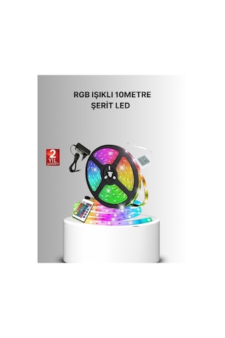 Uzaktan Kumandalı Rgb Smart Şerit Led Işık Esnek Ve Taşınabilir Dekorasyon Çok Renkli