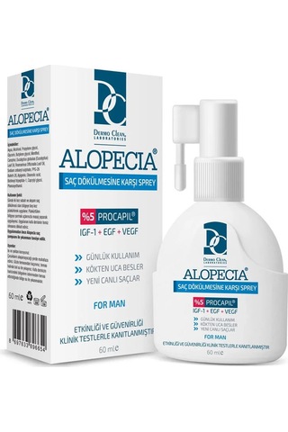 Dermo Clean Alopecia Procapil Saç Dökülmesine Karşı Sprey 60 Ml - Erkek