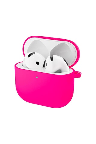 E2m Apple Uyumlu AirPods 4 Sense Silikon Kılıf Pembe Pembe