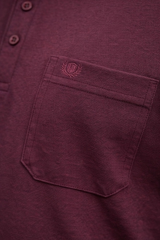 Classics Men Simenti Büyük Beden Erkek Polo Yaka Sweatshirt - 7565 Bordo