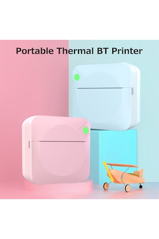 Lemestar Portatif Isı Yazıcı, Bluetooth İle Fotoğraf-not-belge Yazdırma, 200dpı, 3 Adet Yapışkan + 3 Renkli Kağıt, Beyaz