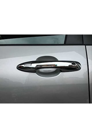 Toyota Corolla Uyumlu 2019 Kapı Kolu Kaplaması Nikelaj Anahtarsız Giriş