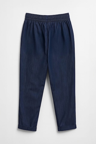 Kadın Beli Lastikli Straight Fit İnce Mavi Jean Pantolon Mavi