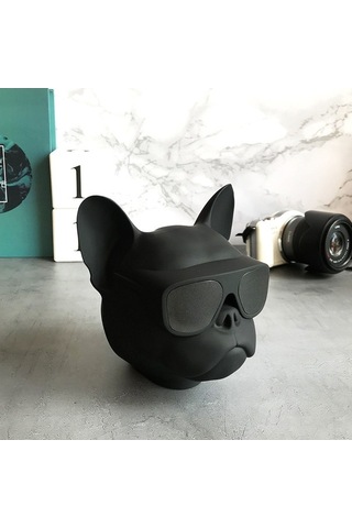 Flybuy Bluetooth Hoparlör Bull Dog Head, Kablosuz Subwoofer, Kompakt, Taşınabilir Ses Sistemi, Aile Ve Arkadaşlar İçin