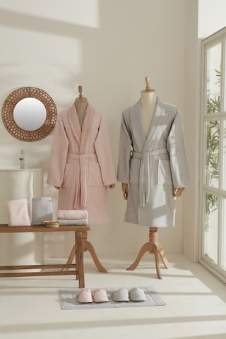 Karaca Home Foster 9 Parça Aile Banyo Seti Dantelli Pudra-gri Pudra - Gri