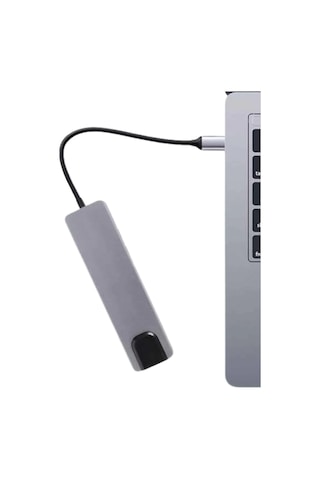 Epilons Usb Type-c Hub Dönüştürücü Çevirici Çoklayıcı Apple Uyumlu MacBook Çevirici 8 Portlu
