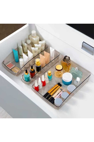 Porsima ORG-49 3 lü Çok Amaçlı Dolap İçi Düzenleyici Organizer Şeffaf