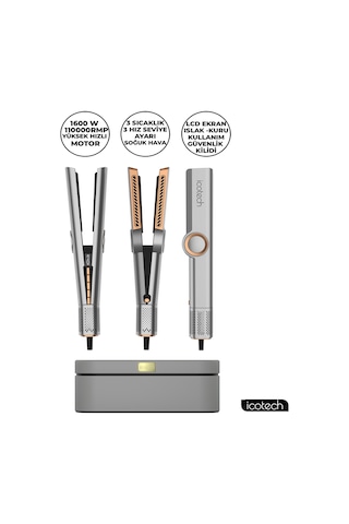Icotech HS50 Pro Airflow Saç Düzleştirici ve Şekillendirici