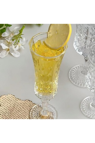 Kokulu Cordial Bardaklar, Kristal Fantezi Shot Bardakları - 6'li Set Limoncello Bardakları Sherry Likör 45 Ml