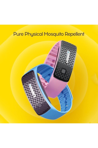 Suofeng "usb Şarjlı Doğal Sinek Kovucu Bileklik - Çocuklar Ve Yetişkinler İçin Taşınabilir Böcek Savar" Siyah