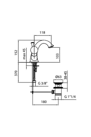 İtalyan Webert Karenina Lavabo Bataryasi Krom-swarovsky Taşli